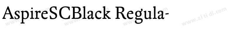 AspireSCBlack Regula字体转换 AspireSCBlack Regula字体转换